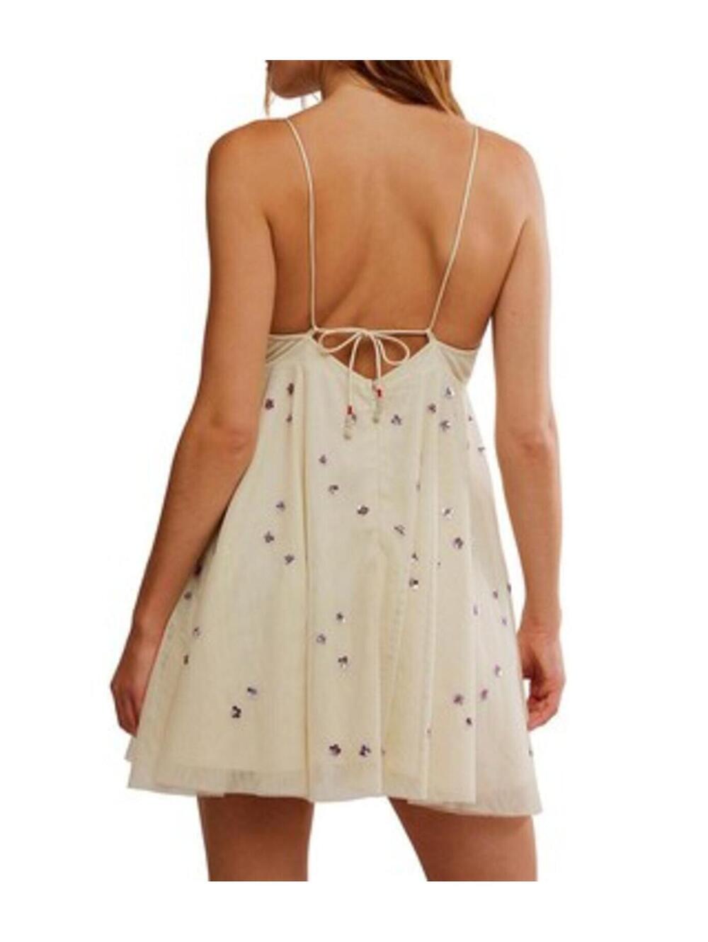 FREE PEOPLE Noel Shine Mini Dress Size L #1387 - Picture 8 of 8